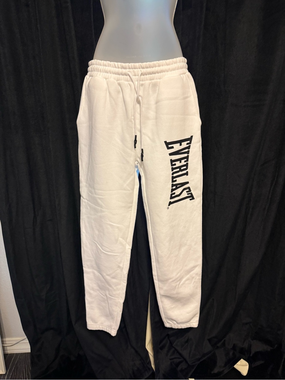 Everlast womens White Logo Sweatpants